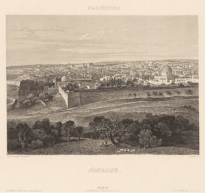 Kudüs by Engraving by Friedrich Salathé