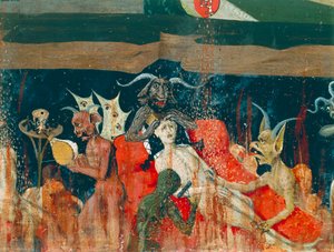 Şeytanlar ve cehennemde lanetli, Coronation of Virgin Altarpiece
