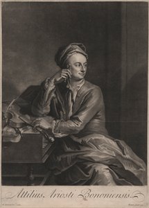 Attilus Ariosti Bononiensis, John Simon (1675-1751), 1719 (mezzotint) tarafından oyulmuş