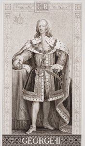 George II (1683-1760) from `Illustrations of English and Scottish History