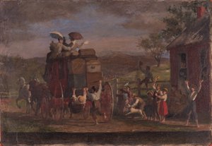 Pemigewasett Coach için Çalışma, c.1880-89