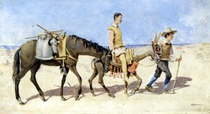 Don Kişot ve Sancho Pança. Atalaya