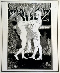 Adem ve Havva (masumiyet), Ephraim Moses Lilien (1874-1925) tarafından resmedilen Judah kitabından. Lilian, Jugendstil (Alman art nouveau) tarzında yaratılan Siyonist ikonografinin babası olarak kabul edilir. Bir İncil kitabı olan Juda