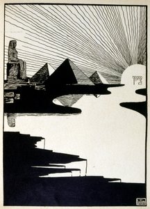 Pehraim Moses Lilien (1874-1925) tarafından resimlenen Yahuda kitabından Fısıh Bayramı. Lilian, Jugendstil (Alman art nouveau) tarzında yaratılan Siyonist ikonografinin babası olarak kabul edilir. İncil