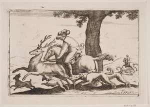 Parforce avcılığı by Erasmus Sigismund Resch