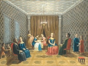 Mısır Sahnesi muhtemelen Musa ve Zippora, 1865-80.