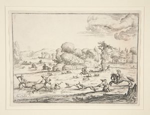 Avlanma Sahnesi: Öldürmenin Yakınında (Jacques Callot 1592-1635