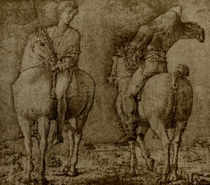 iki binici by Ercole de Roberti
