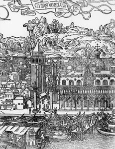 Venedik, gravür Erhard Reuwich (1455-1490), İtalya by Erhard Reuwich