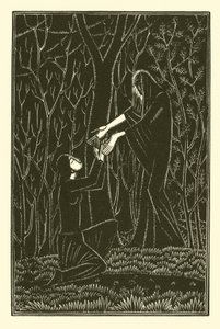 Ölüm ve Leydi (lito) by Eric Gill