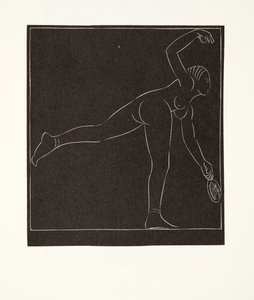 Tenis oyuncusu by Eric Gill
