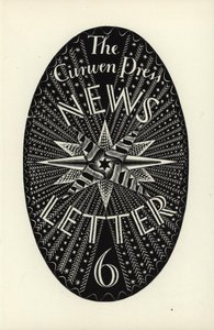 The Curwen Press Haber Mektubu için Tasarım, 6 numara, 1934 (ahşap gravür) by Eric Ravilious