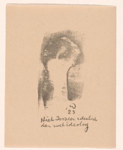 Bir ideolog kadar idealist değil (nesne üzerine orijinal başlık) by Erich Wichmann