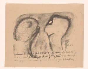İki soyut figür İdealistler II ve daha fazla Notlar (orijinal seri başlığı) by Erich Wichmann