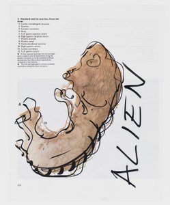 Mezar kasasında tabutun arkasına saklanan adam by Erik Henningsen