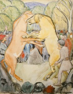 at dövüşü by Erik Theodor Werenskiold