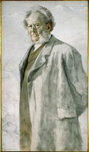 Şair Henrik Ibsen (tuval üzerine resim) by Erik Theodor Werenskiold