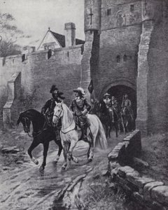Oliver Cromwell ordusuyla birlikte York, Bootham Bar