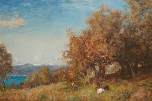 Erken Bahar Rivierası (tuval üzerine yağlı boya)