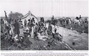 Waterloo'nun Sabahı, 'Hutchinson's Story of the Nation'dan bir örnek by Ernest Crofts