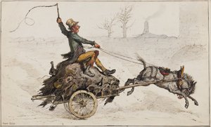 Off Home (kağıt üzerinde mürekkep ve wc) by Ernest Henry Griset