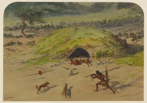 ಇತಿಹಾಸಪೂರ್ವ ದೃಶ್ಯ, 1871 ಟರ್ಕ್ by Ernest Henry Griset