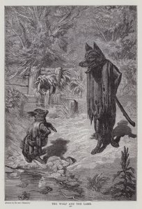 Kurt ve Kuzu (gravür) by Ernest Henry Griset