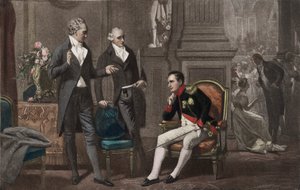 Napolyon, Goethe ve Wieland (renkli fotoğraf gravürü)