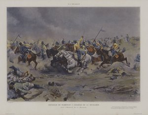 Bataille de Marengo - Charge du 12e Hussards (Marengo Savaşı