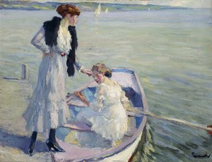 Kanal boyunca by Ernest Lawson