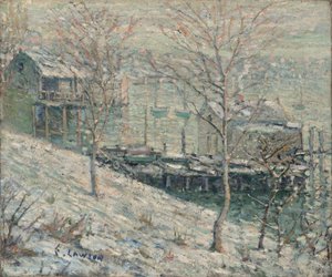 Harlem Nehri Kış Manzarası, c.1910