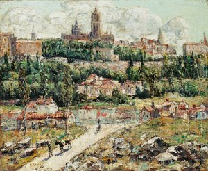 Segovia, İspanya, c.1916 (tuval üzerine yağlı boya) by Ernest Lawson