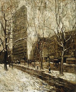 Flatiron Binası, New York by Ernest Lawson