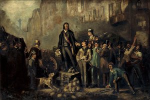 Alphonse Baudin (1811-51) Faubourg Saint-Antoine barikatında, 3 Aralık by Ernest Louis Pichio