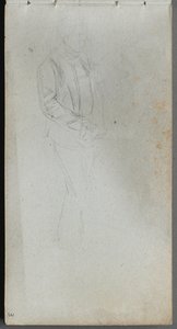 Sketchbook, sayfa 03: Figür Çalışması. by Jean Louis Ernest Meissonier