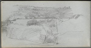Sketchbook, sayfa 29: Peyzaj Çalışması. by Jean Louis Ernest Meissonier