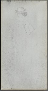 Sketchbook, sayfa 35: Bir Kafanın Çalışması. by Jean Louis Ernest Meissonier