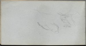 Sketchbook, sayfa 72: Figür Çalışması. by Jean Louis Ernest Meissonier