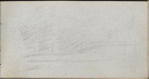 Sketchbook, sayfa 78: Peyzaj Çalışması. by Jean Louis Ernest Meissonier