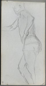 Sketchbook, sayfa 87: Figür Çalışması. by Jean Louis Ernest Meissonier