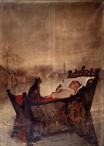 Hollandaca:  De overstroming Sel baskını by Ernest Slingeneyer