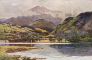 Coniston Gölü (renkli taş) by Ernest William Haslehust