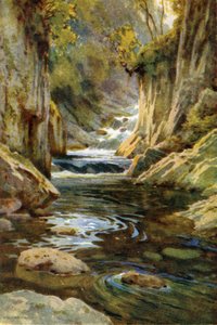 Glen Finglas veya Finlas (renkli taş) by Ernest William Haslehust