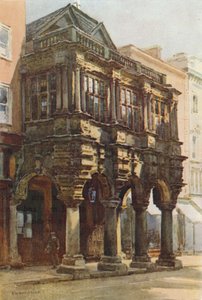 Guildhall Sundurma (renkli taş) by Ernest William Haslehust