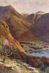 Buttermere ve Honister Crag Başkanı (renkli taş) by Ernest William Haslehust