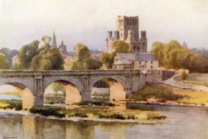 Kelso: Tweed Nehri ve Manastır Harabeleri (renkli taş)