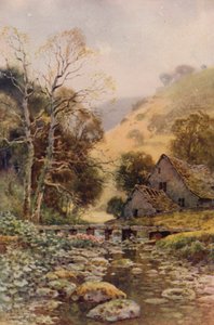 Lathkil Dale (renkli taş) by Ernest William Haslehust