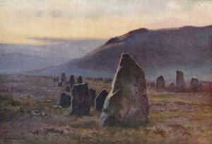 Merrivale yakınlarındaki Stone Avenue (renkli taş) by Ernest William Haslehust