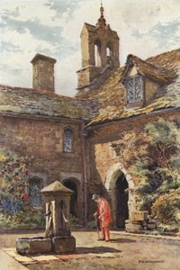 Coningsby veya Red Coat Hastanesi (renkli taş) by Ernest William Haslehust