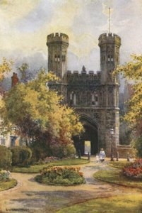 Ağ Geçidi, St. Augustine Manastırı (renkli taş) by Ernest William Haslehust